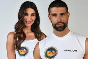 Francesca Lodo e Gilles Rocca all'Isola dei Famosi. Ufficio Stampa Mediaset