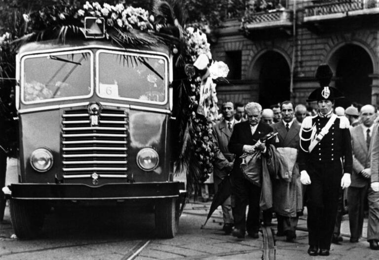 Un momento dei funerali