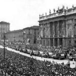 Funerale dei giocatori del Torino morti nella tragedia di Superga.