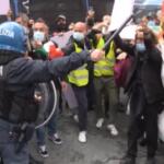 Roma, manifestazione lavoratori Alitalia: tafferugli con la polizia
