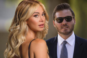 Diletta Leotta e Ryan Friedkin in un gioco fotografico