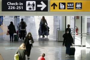 Viaggi all'estero, transito dei passeggeri all'aeroporto di Fiumicino