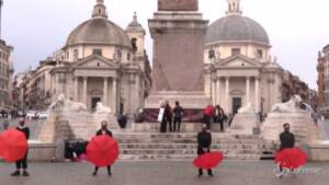 Danza, il sit in di protesta in Piazza del Popolo
