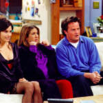 Friends: Courteney Cox Arquette, Jennifer Aniston, Matthew Perry.
