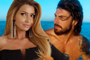 Manuela Ferrera e Ignazio Moser in un gioco fotografico. Foto da Instagram