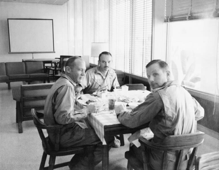 L'equipaggio della missione Apollo 11.