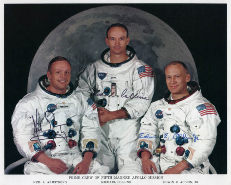 Michael Collins, Aldrin e Armstrong Luna luglio 1969