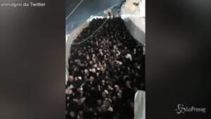 Tragedia in Israele, le immagini della calca