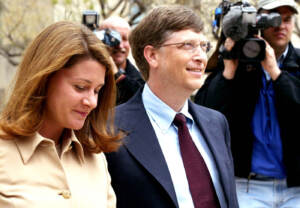 Bill Gates con la moglie Melinda