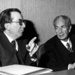 Giulio Andreotti e Aldo Moro.