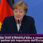 Ue, Merkel: “Gli Usa sono e rimarranno il partner più importante”