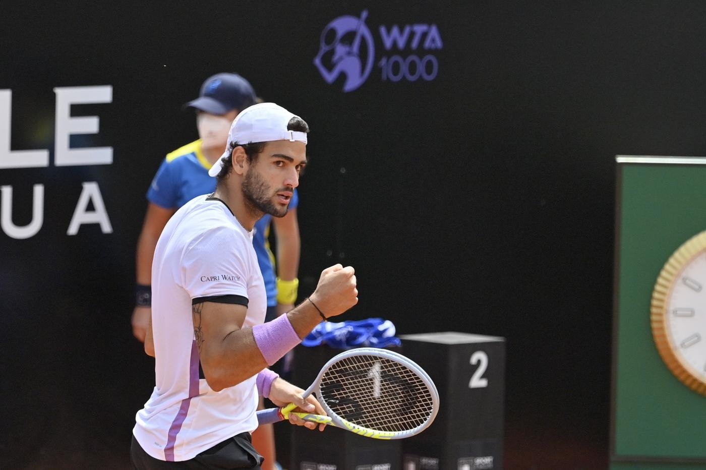 ATP Roma: Berrettini e Sonego al secondo turno, fuori Musetti