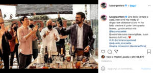 Il post di Luca Argentero su Instagram