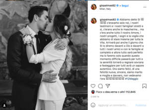 Il post di Giorgia Palmas su Instagram
