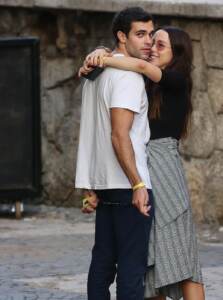 Aurora Ramazzotti con il fidanzato Goffredo Cerza a Verona