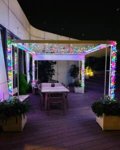 La terrazza dei Ferragnez da Instagram