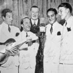 Frank Sinatra con i colleghi Shelly Lewis, Patty Prince e Fred Tamby