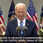 Covid, Biden: “Stop a mascherine se immunizzati”