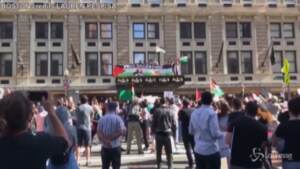 Medioriente, in Usa migliaia in piazza per sostenere i palestinesi