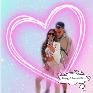 Sfera Ebbasta con Angelina Lacour da Instagram