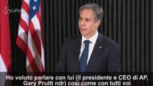 Gaza, Blinken: “Dagli Usa incrollabile appoggio a giornalisti”