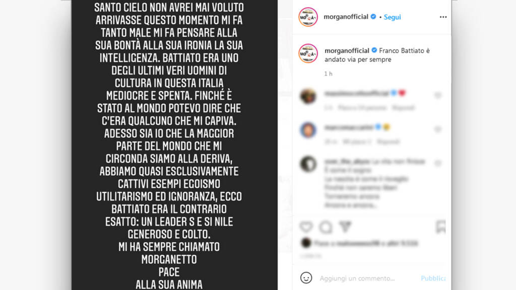 Galleria foto 'Franco Battiato, il saluto dei social al cantautore siciliano' - foto 9