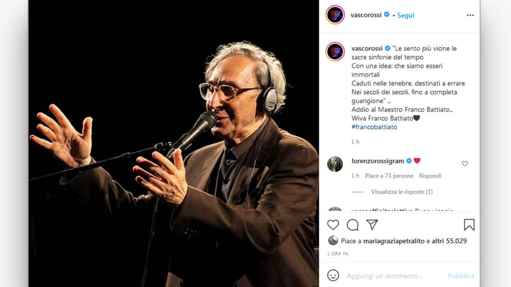 Galleria foto 'Franco Battiato, il saluto dei social al cantautore siciliano' - foto 2