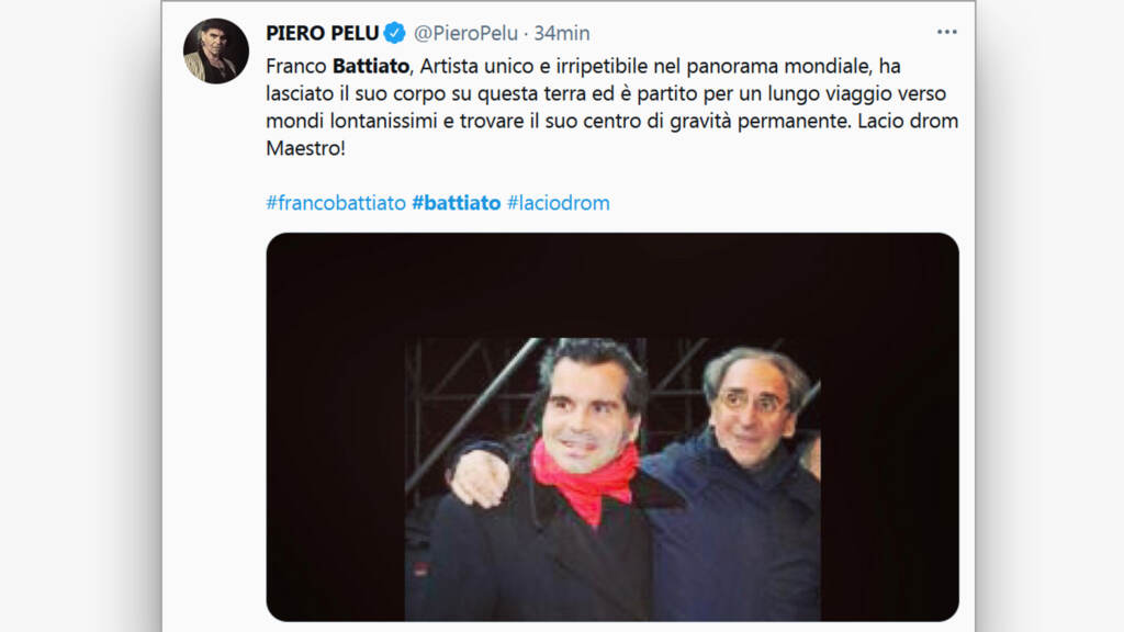 Galleria foto 'Franco Battiato, il saluto dei social al cantautore siciliano' - foto 6