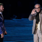 X-Factor Alessandro Cattelan con Franco Battiato.