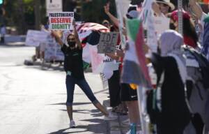 Protests around the world in support of Palestinian people