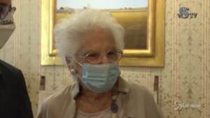 Liliana Segre intervistata al senato