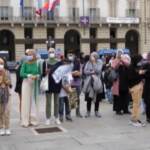 Torino, presidio pro-Palestina a piazza Castello