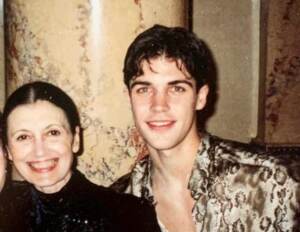 Roberto Bolle e Carla Fracci. Foto da Instagram