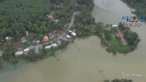 Inondazioni in Sri Lanka, il disastro visto dall’alto