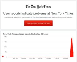 Siti di media e big company in blackout: da New York Times e Cnn, ad Amazon e Twitch. Ora di nuovo raggiungibili