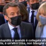 Macron: “La stupidità se diventa violenza è inaccettabile”