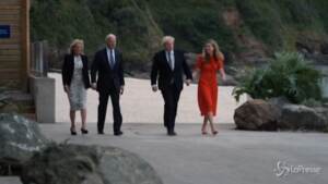 G7, Boris Johnson accoglie Joe Biden in Cornovaglia