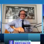 ‘Un Giorno da Pecora’, Roberto Gualtieri suona i Maneskin