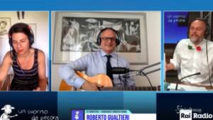 ‘Un Giorno da Pecora’, Roberto Gualtieri suona i Maneskin