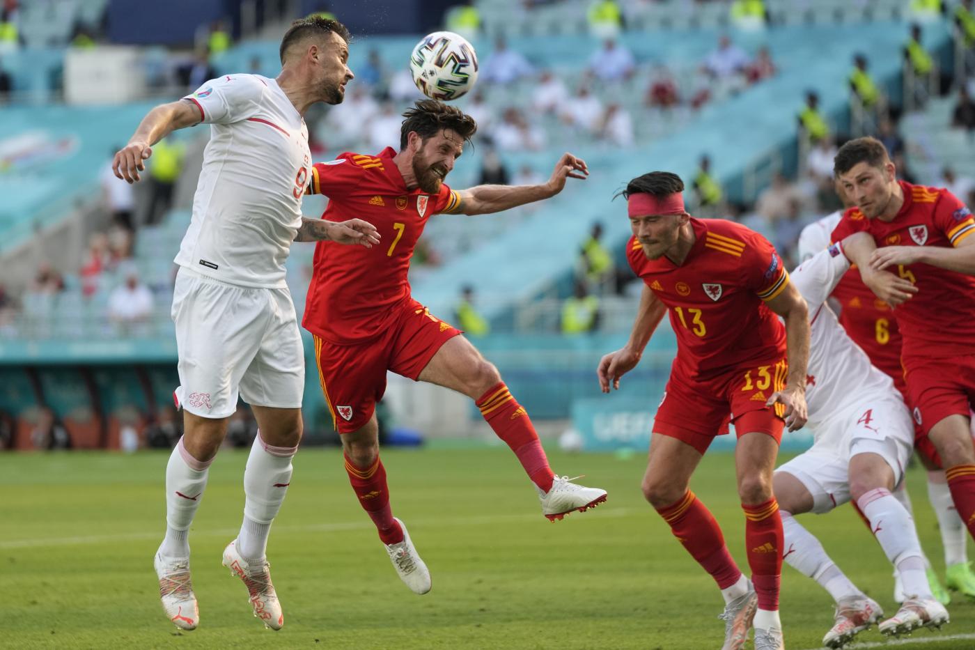 Euro 2020: 1-1 tra Galles e Svizzera, Italia prima nel girone