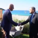 G7, mezz’ora di colloquio tra Draghi e Biden