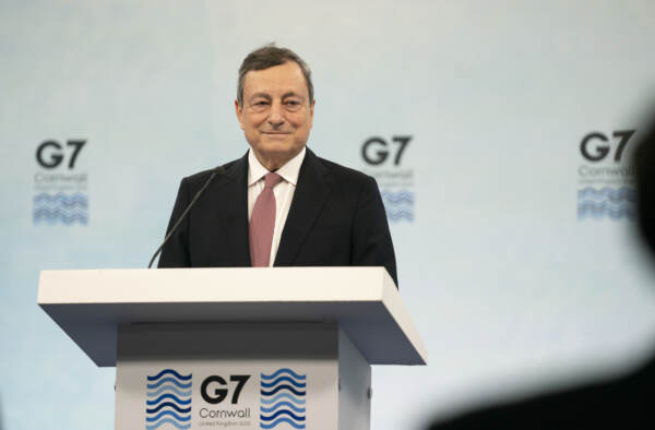 Ultimo giorno del vertice G7 - La conferenza stampa di Mario Draghi