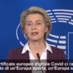 Covid, Von der Leyen: “Green pass simbolo di Europa aperta e digitale”