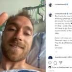 Malore Eriksen: il danese pubblica la prima foto dall’ospedale
