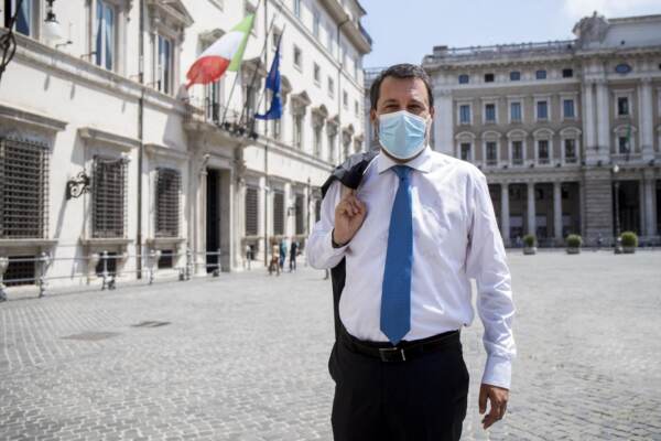 Palazzo Chigi - Incontro tra Mario Draghi e Matteo Salvini