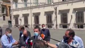 Salvini: “Ho chiesto a Draghi lo stop delle mascherine all’aperto da subito”