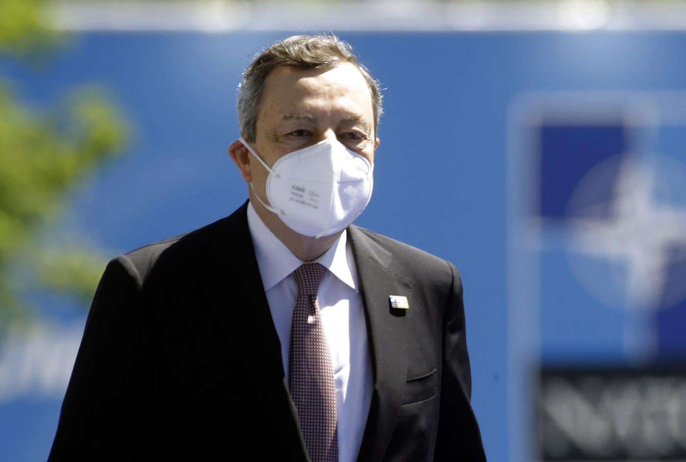 Covid, Draghi: “Pil europeo calato del 6,1% a causa della pandemia, contrazione mai registrata”