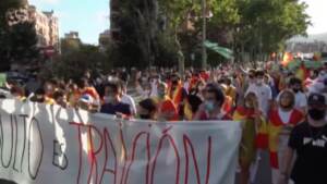 Spagna, estrema destra in piazza contro indulto per separatisti catalani