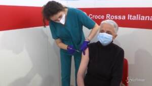 Una persona vaccinata contro il covid