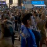 Azzurri ai quarti di di finale, festa dei tifosi in Piazza del Popolo